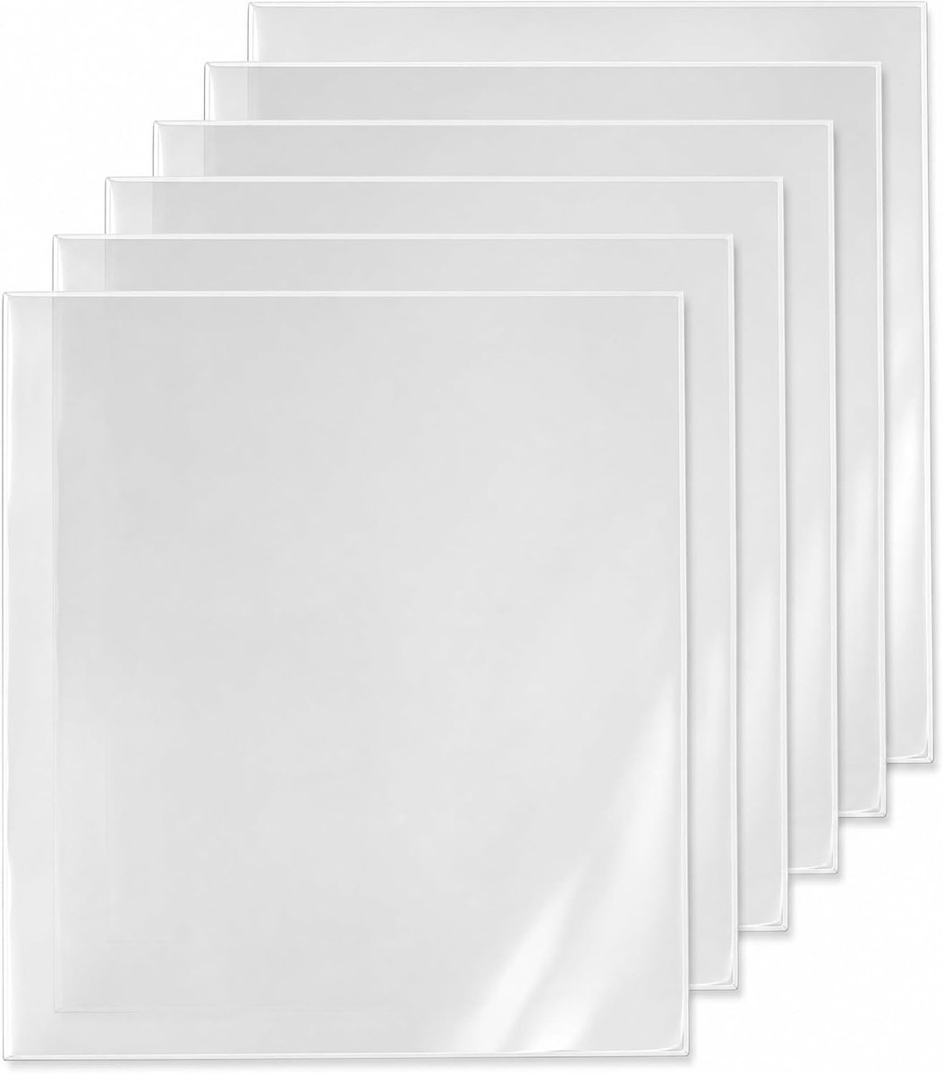 6 stuks knikjesfolie om in te naaien, DIN A4, transparant, wasbaar, rash-papier, knikdoek, naai-accessoires voor babyspeelgoed, stofboek, knikpapier, naaiaccessoires, doe-het-zelf handwerk