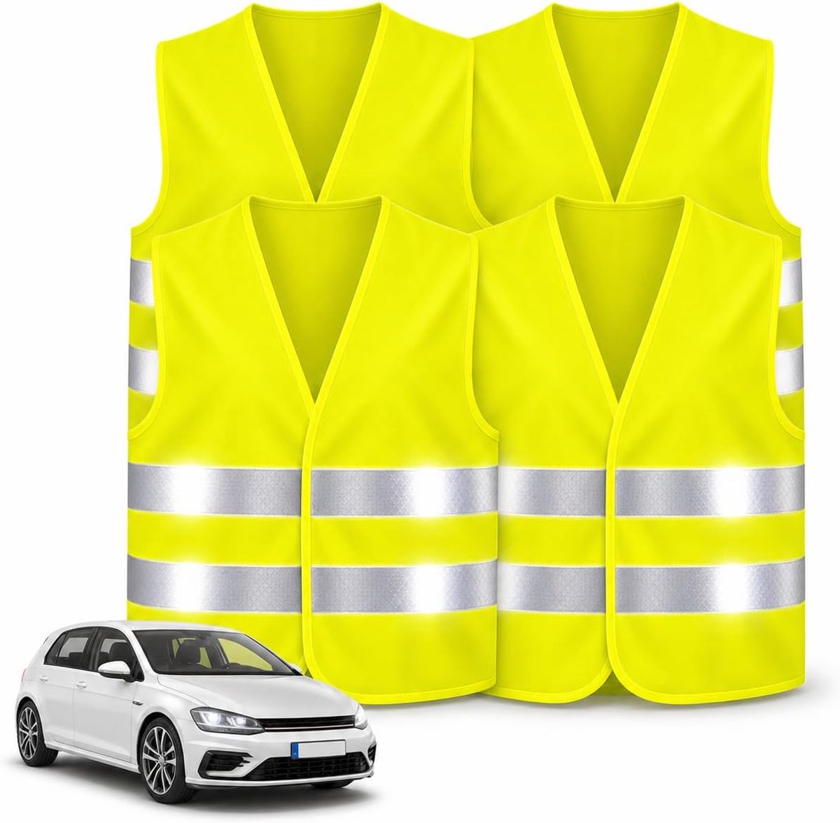 Veiligheidsvesten EN471 - lekvest 2021 Ongevallenvest, personenauto, veiligheidsvest, neon geel reflecterend vest voor auto's, auto's, vrachtwagens
