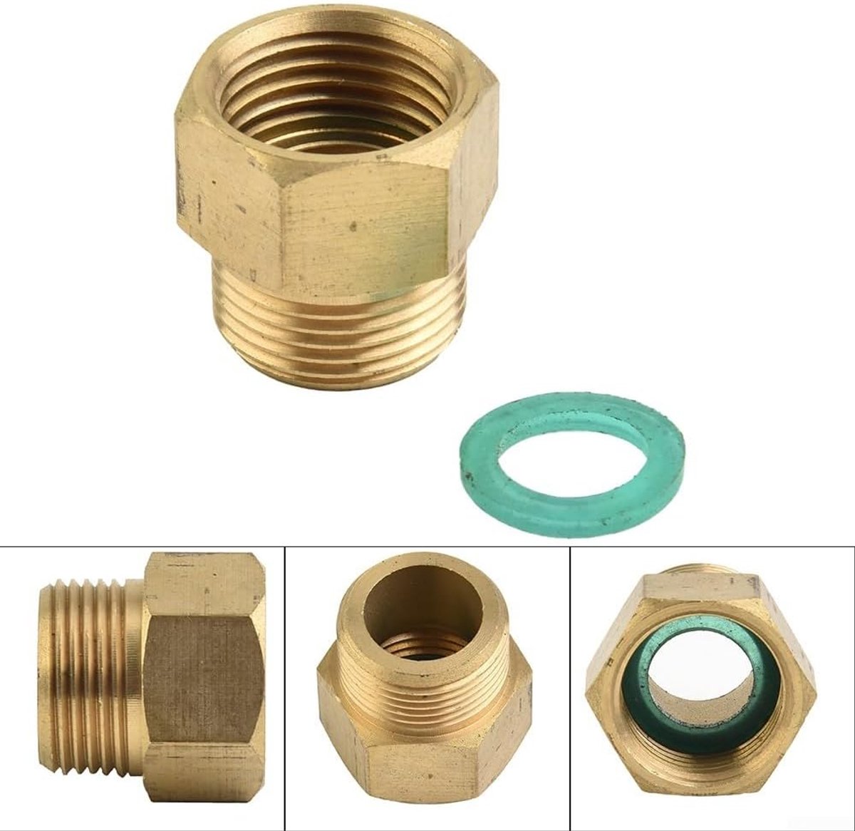 Hogedrukreiniger Adapter, M22x1 5 Mannelijk aan 1/2 "Vrouwelijk, Betrouwbaar en