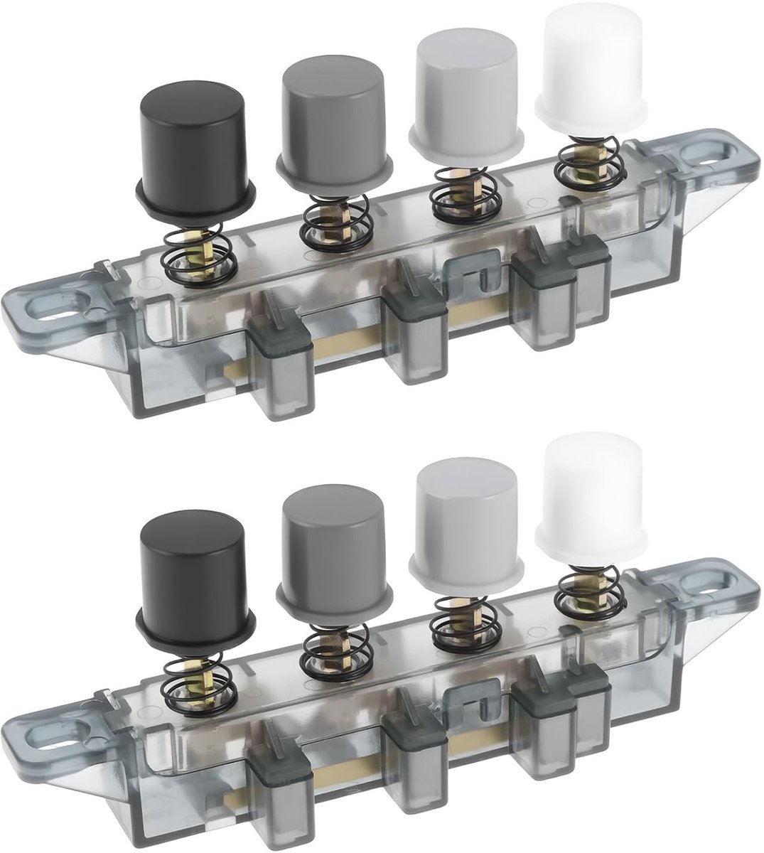 Set van 2 Stuks 4 Sleutels 3 Niveaus Vloerventilator Knop voor Snelheidsinstelling en Schakelaar, Geschikt voor Diverse Ventilatoren