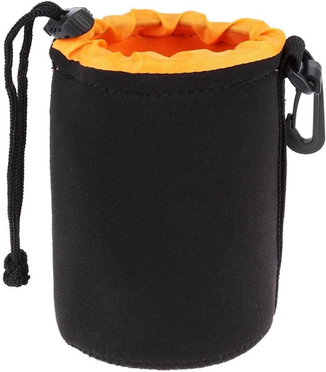 Beschermende Tas voor Camera Lens - Duikuitrusting, Lens Bag, DSLR Case - Oranje 18x10cm