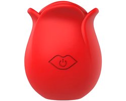 SF Toys RoseAir - Roos vibrator met App-bediening - 10 Zuigstanden - Magnetisch USB-oplaadbaar - IPX7-waterdicht - Rood