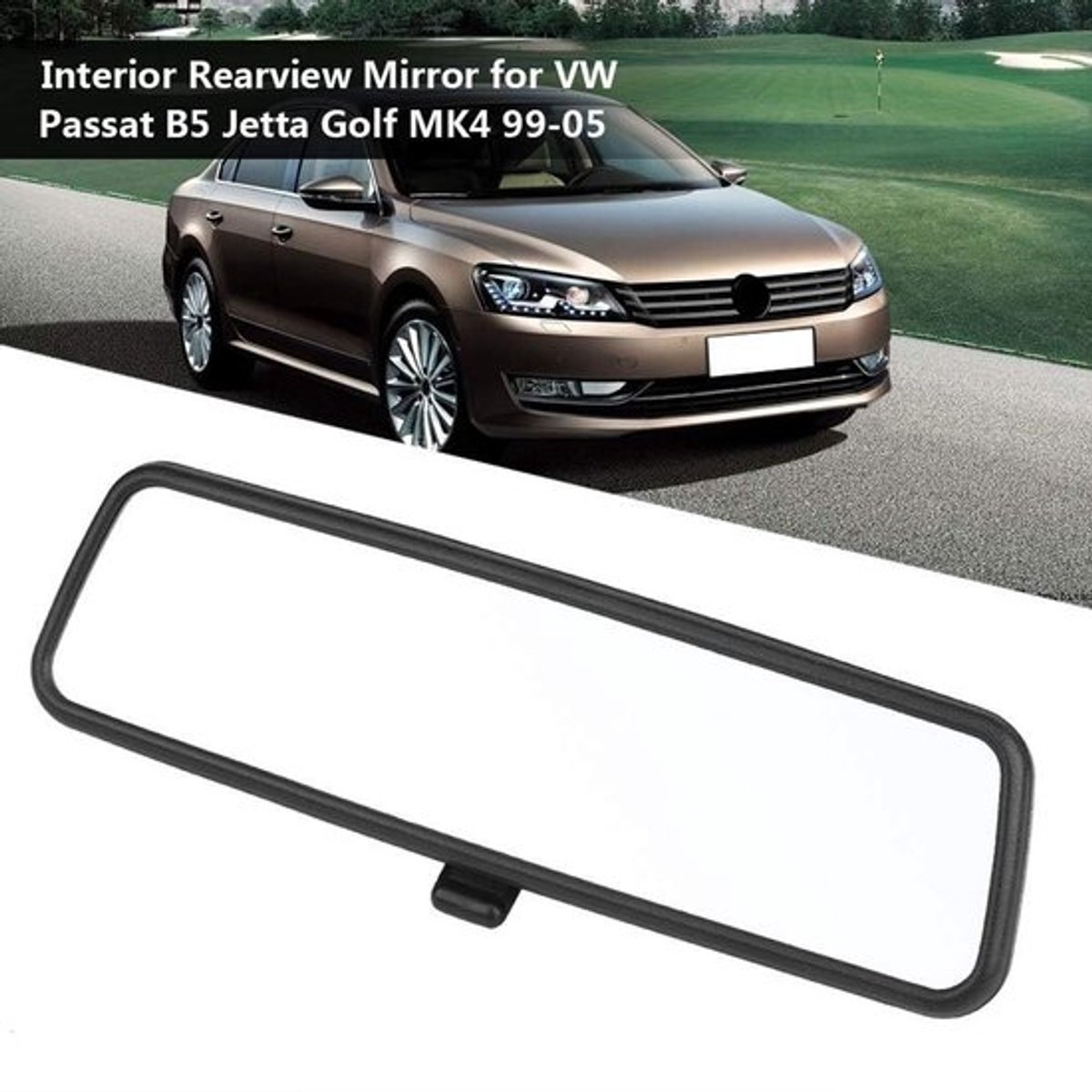 Dailygoody - Interieurspiegel - Achteruitkijkspiegel vervanging - Zwart - Auto