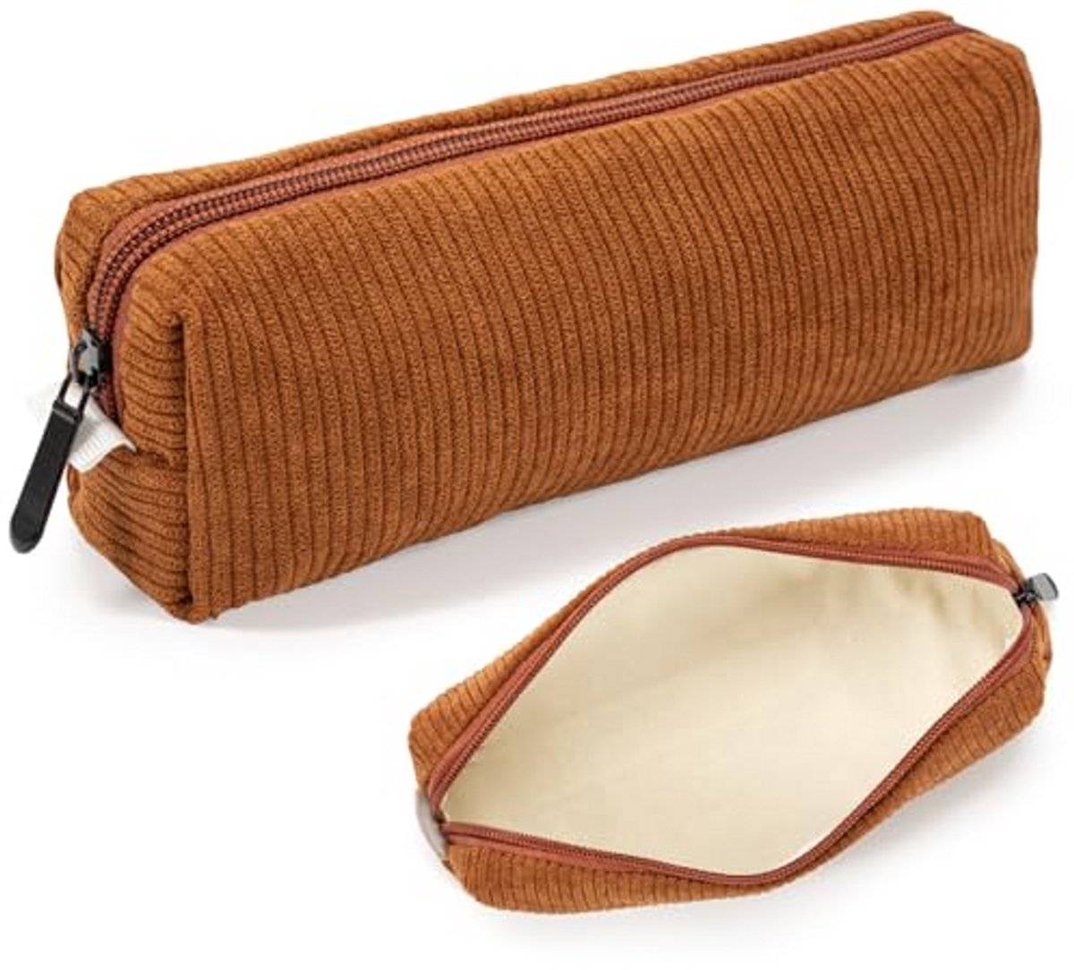 Corduroy Etui - Pennenzak voor School en Universiteit - Aesthetic Etui voor Pennen, Potloden en Kantoorartikelen
