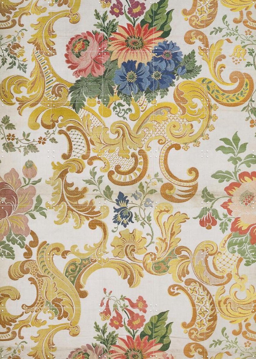 IXXI Furnishing Fabric, Victoria and Albert Museum - 100 x 140 cm - Gratis ophangtool - Grote wanddecoratie en posters - Vintage, Houtsnede