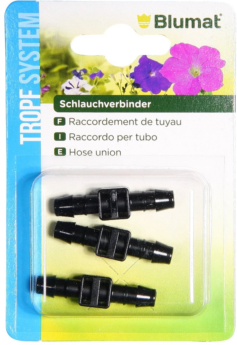 BLUMAT VERBINDER 8 MM VERPAKT PER 3