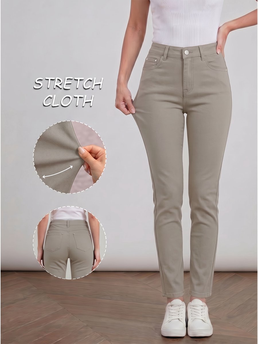 Currero Comfortabel Golfbroek Dames Golfkleding Nette Pantalon Vrouwen Broek Outfit Chino Kameel Geel