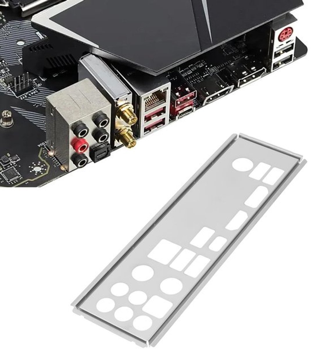 Dailygoods- I/O Shield Roestvrij Staal - I/O-backplate - Moederbord Cover - 16,3 x