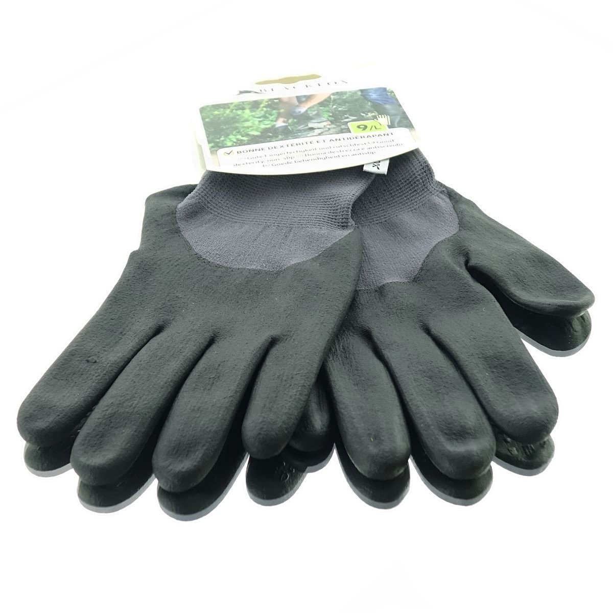 Blackfox Tuinhandschoenen antislip grijs-zwart maat 9/L