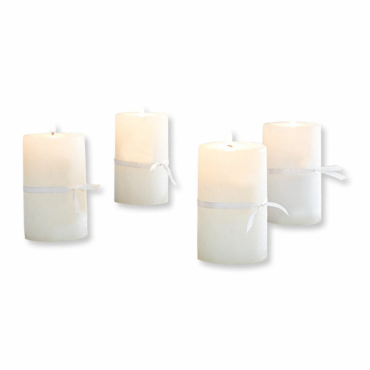 LOBERON Kaars set van 4 Braga crème