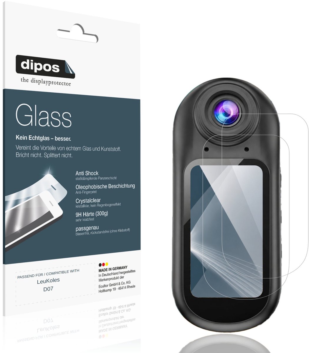 dipos – 2x Pantserfolie geschikt voor LeuKoles D07 | 9H Screenprotector