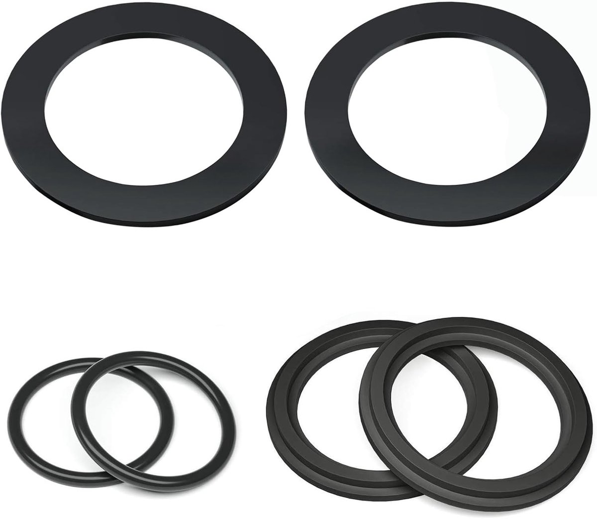 Ronde Rubber O-Ringen voor Zwembadpomp - Set van 6 Stuks, Waterdichte Seals, Zwembadaccessoires en Vervangingen