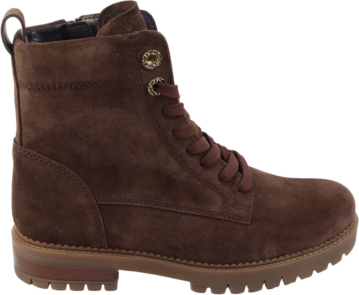 Gabor - 8024 - Veterboots Vrouwen - bruin nubuck/suede - 38.5
