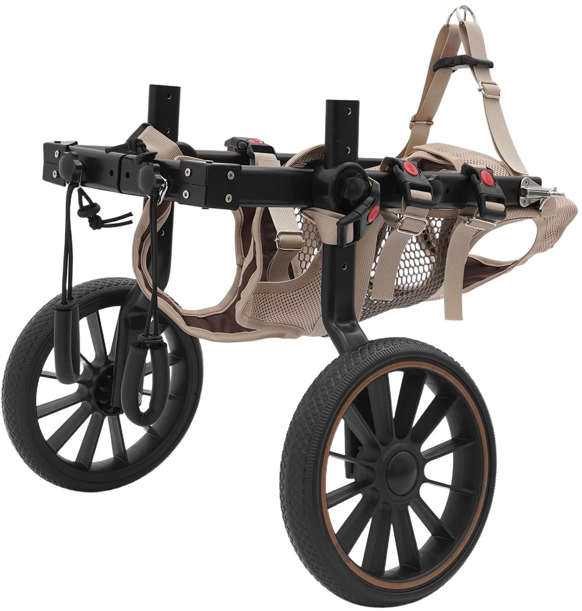 ArtiZo Huisdier trolley - hulp loopwagen - ondersteuning voor achterpoten - verstelbaar - voor honden tot 65 kilo