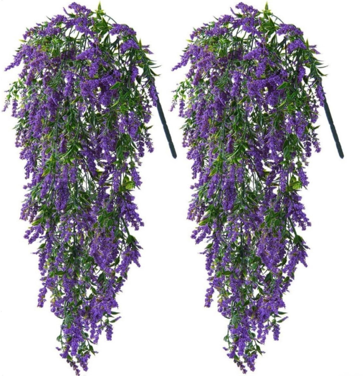 kunstmatige hangende bloemen 2 stuks - lavendelboeket - nephangende planten - perfect voor bruiloften en feesten - ServiceTopper