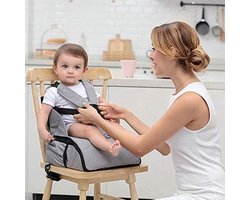 Babify 2-in-1 reis-kinderstoel met opbergruimte - Zacht grijs