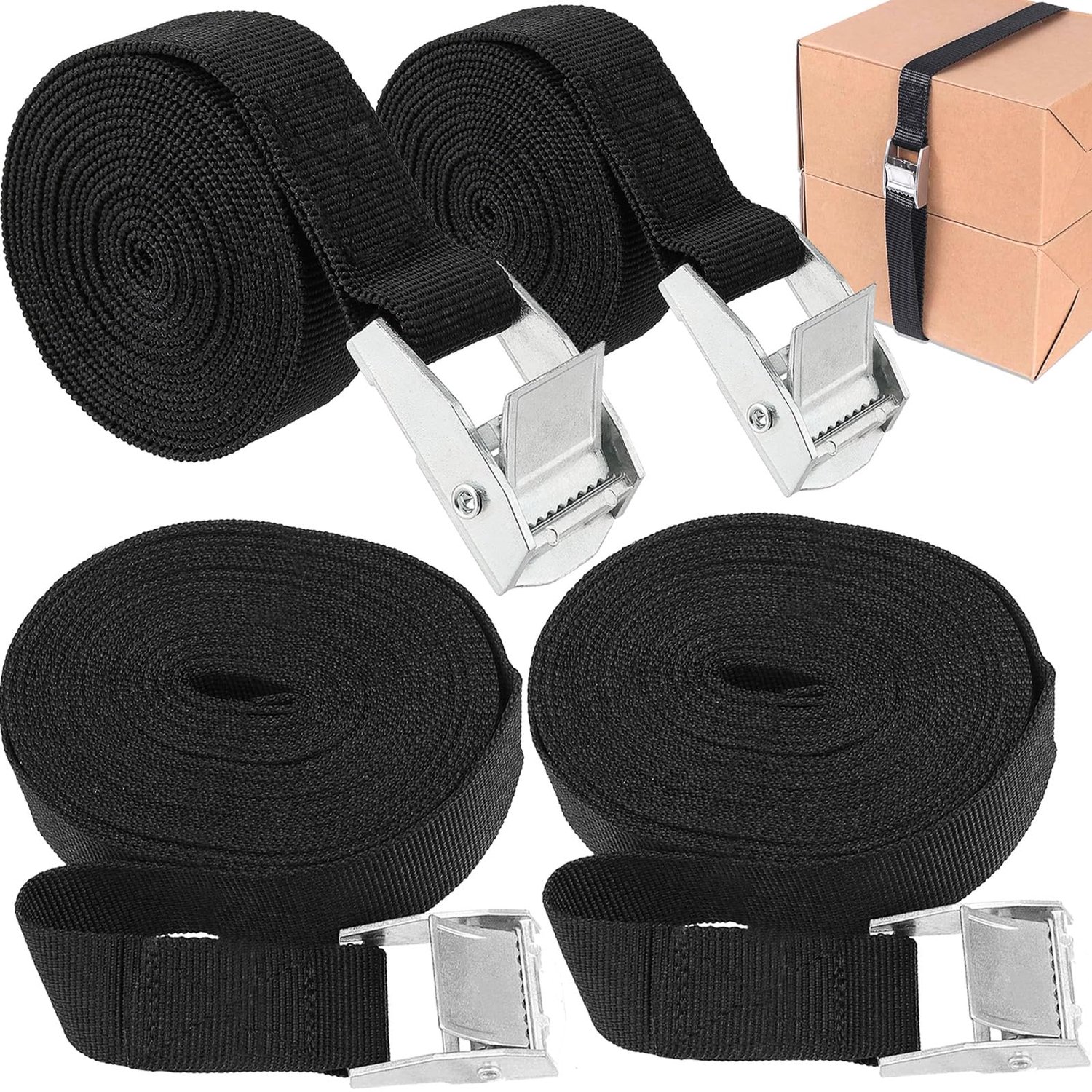 spanbanden 25mm - polyester - 2 stuks - stevig vastzetten - Vemera