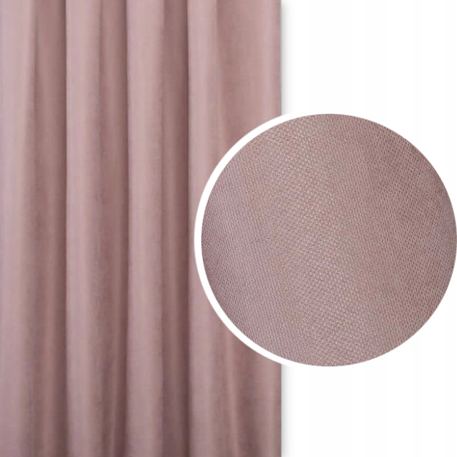 PRESTIQUA Verduisterende Gordijnstof Roze 230x330 cm - Zware Kwaliteit