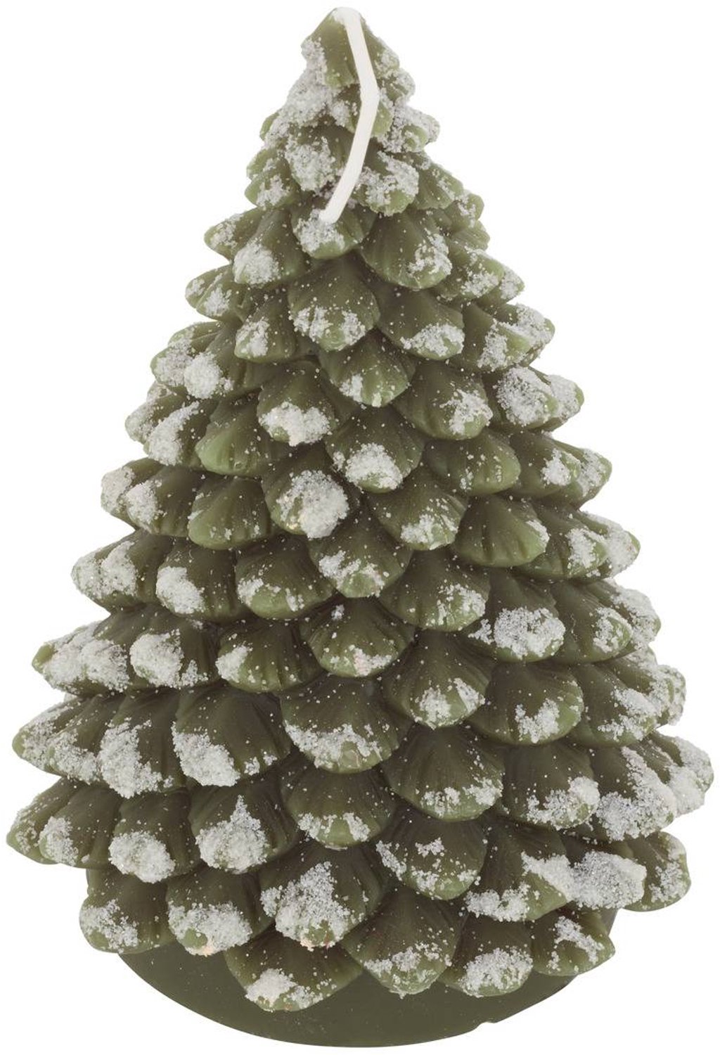 Feeric lights & Christmas Kaars in de vorm van een kerstboom, hoogte 15 cm, 370 g vert