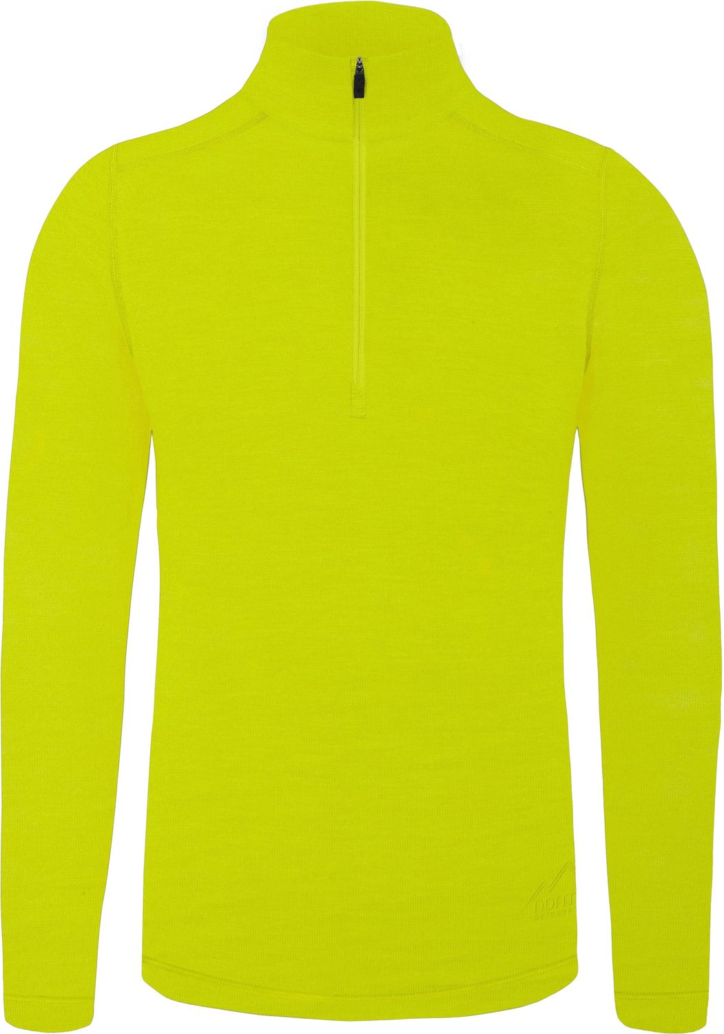 Heren-shirt met lange mouwen van merinowol en 1/4 rits „Canberra“
