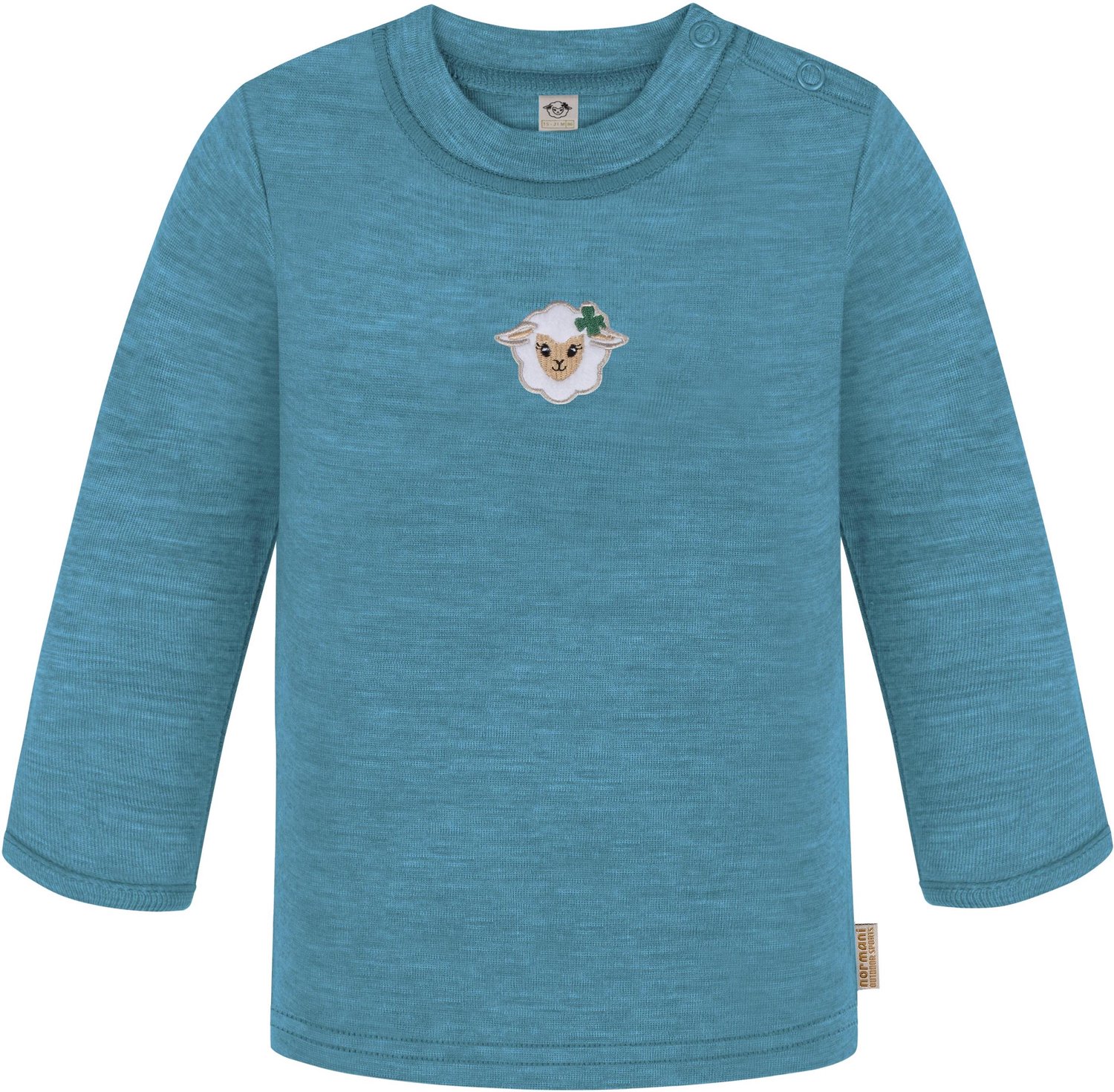 Baby-merino-shirt met lange mouwen „Taupo“