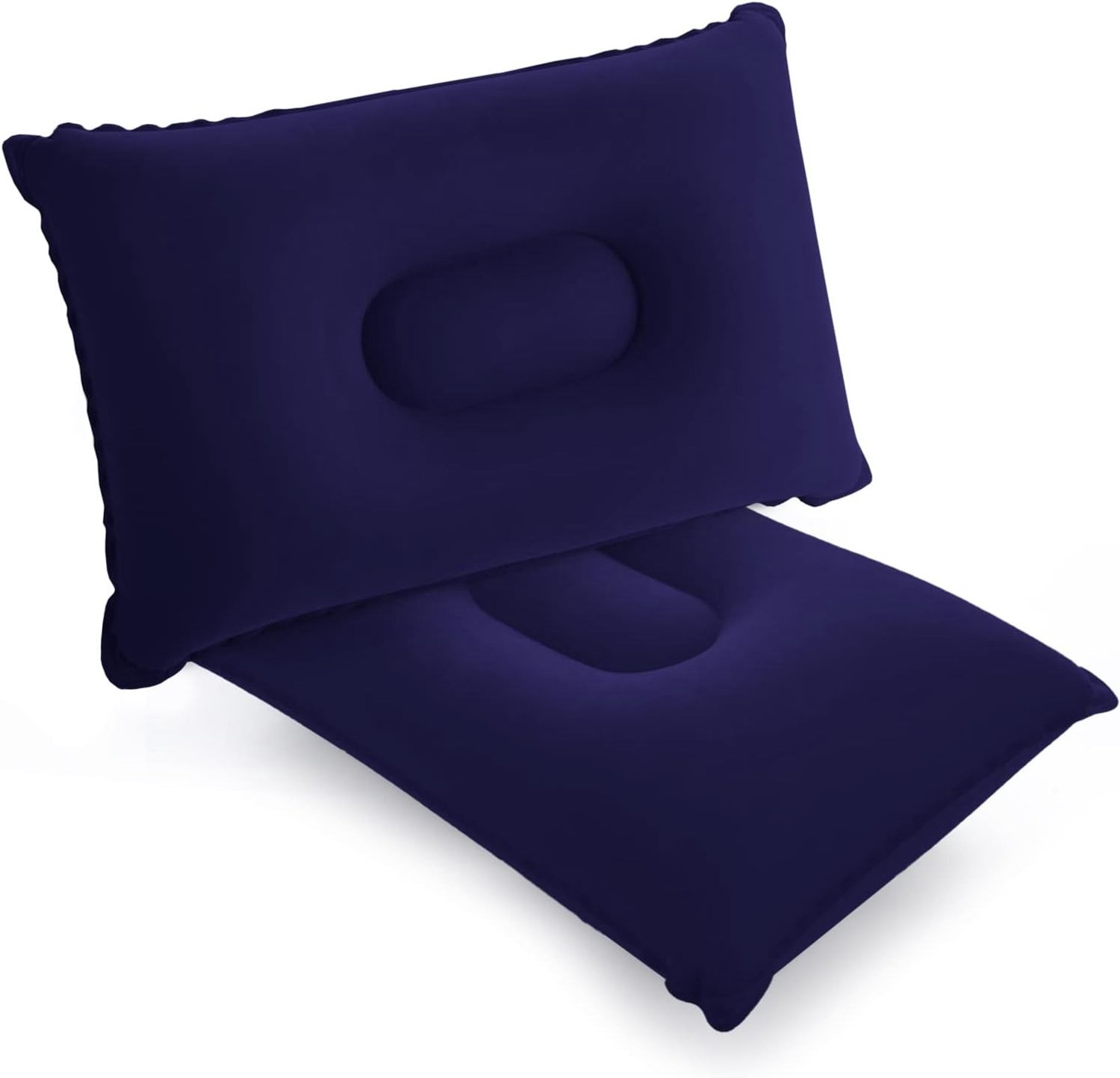 Opblaasbare Campingkussens - Blauw - 42 x 29 cm - Ultralicht en Draagbaar - Voor Reizen en Kamperen