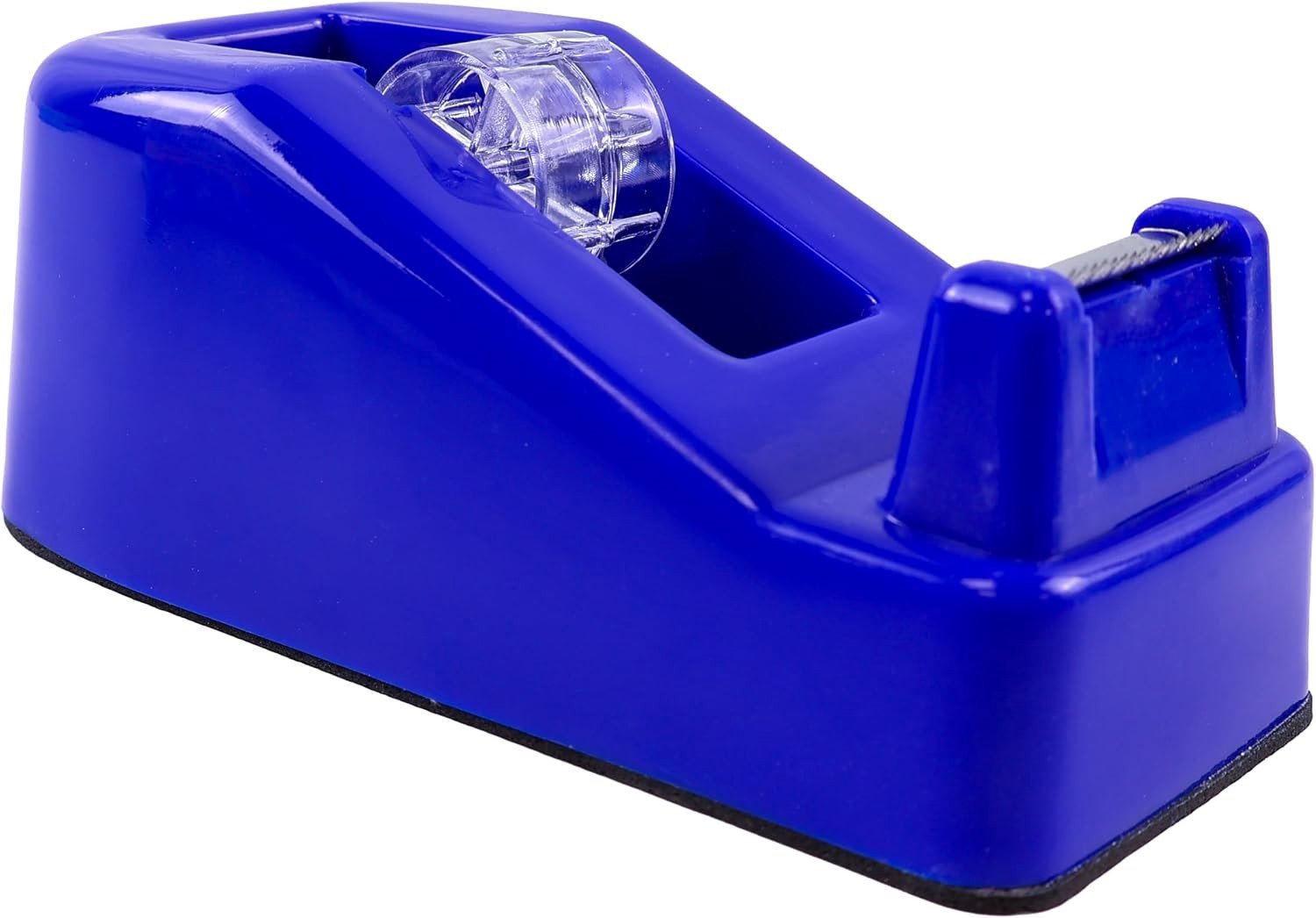 Plakbanddispenser - Blauw - 12 x 6 x 5 cm - Compacte Dispenser met Antislip Bodem - Voor Thuis en Kantoor