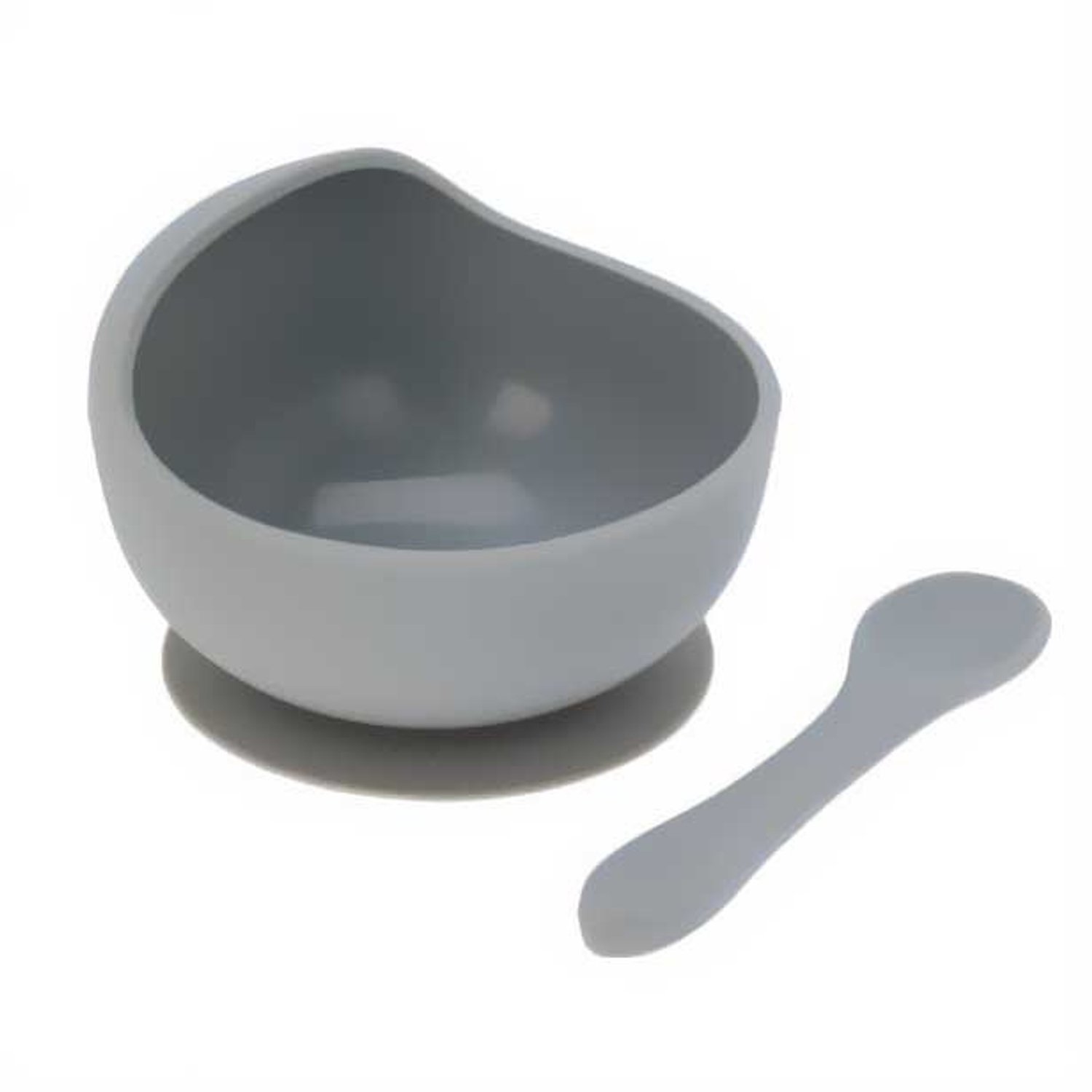 EH Excellent Houseware - Kom met zuignap, Ø 12 cm - grijs