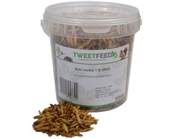 Tweetfeed Nutri Worms 1 liter - Gedroogde Black Soldier Fly Larven