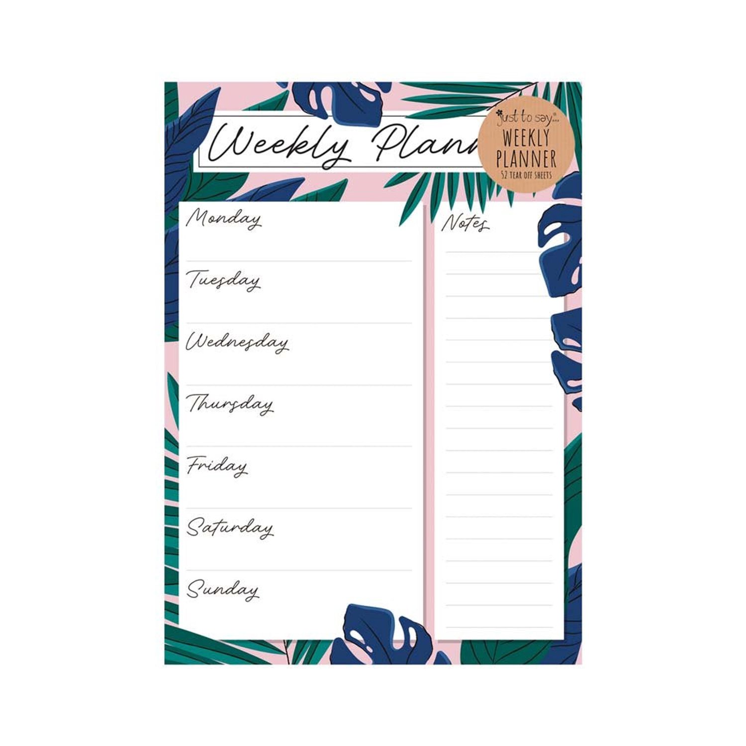 Weekplanner Undated