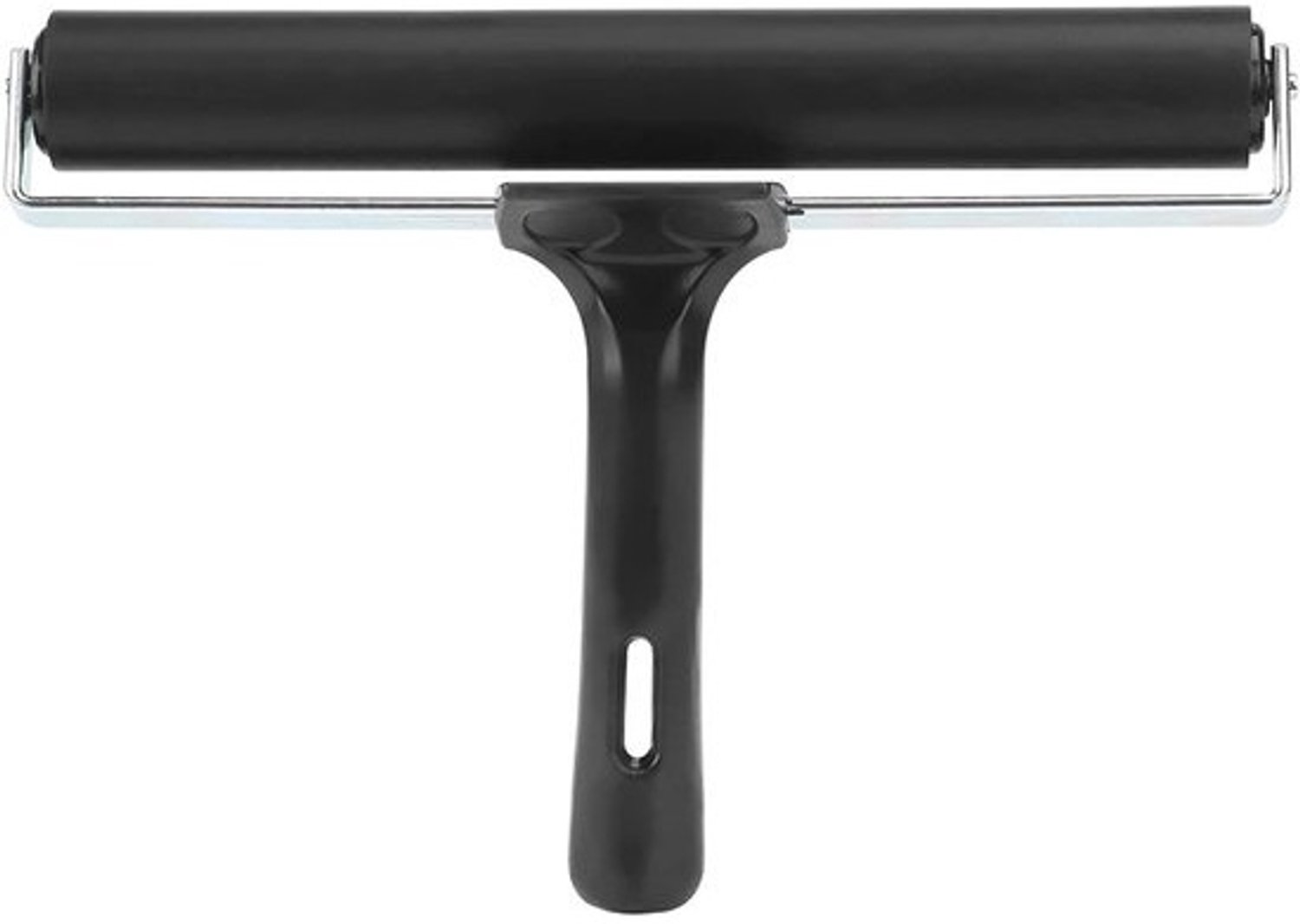 Rubberen Verfroller - Inkt- en stempelroller - Kunst en ambacht - Antisliphandgreep - 4 en 6 Inch - Zwart