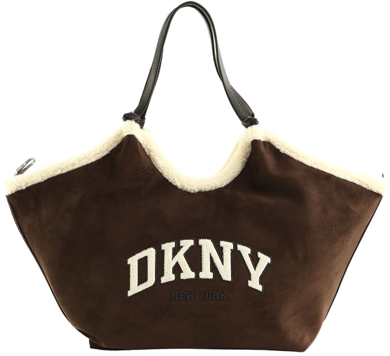 DKNY schoudertas Paula Tote Bag Coffee Bean donkerbruin