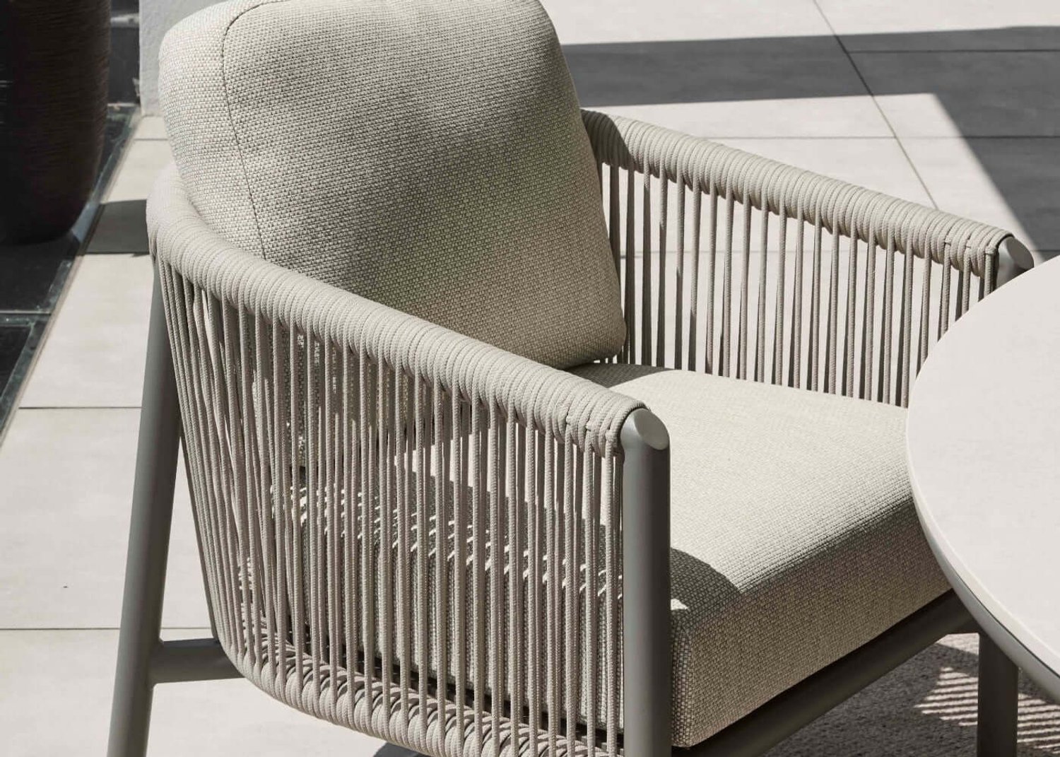Apple Bee Bora Bora Low Dining Salon de jardin 7 pièces - Melville Ø160 cm