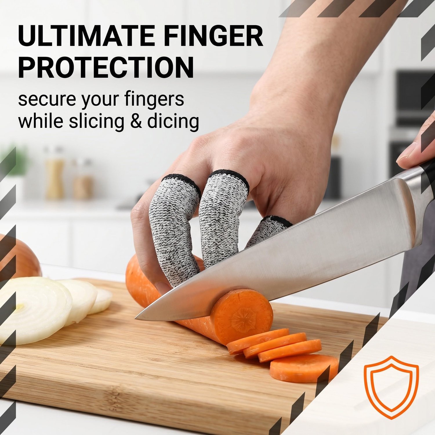Vingerbescherming 24 stuks - herbruikbaar - antislip - voor werk en keuken - ServiceTopper