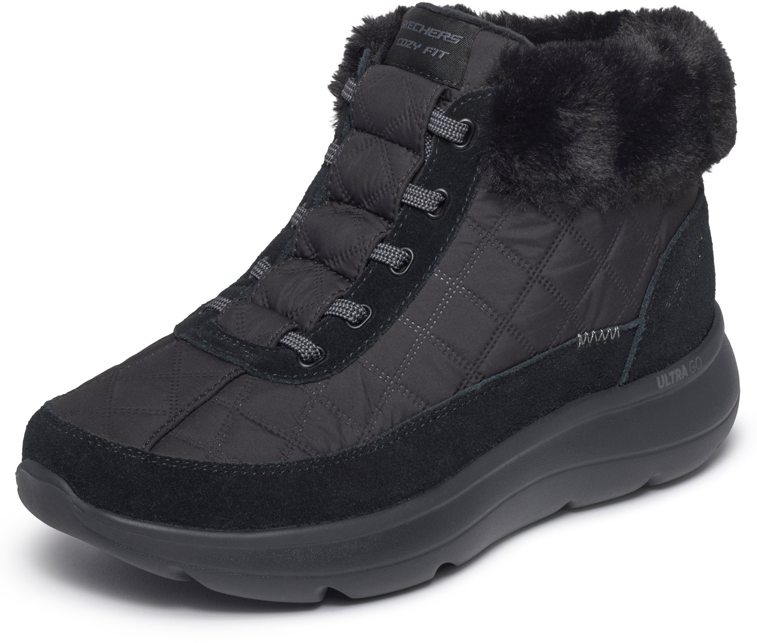 Skechers Slip-Ins Cozy Fit Veterboots zwart - Dames - Maat 39.5