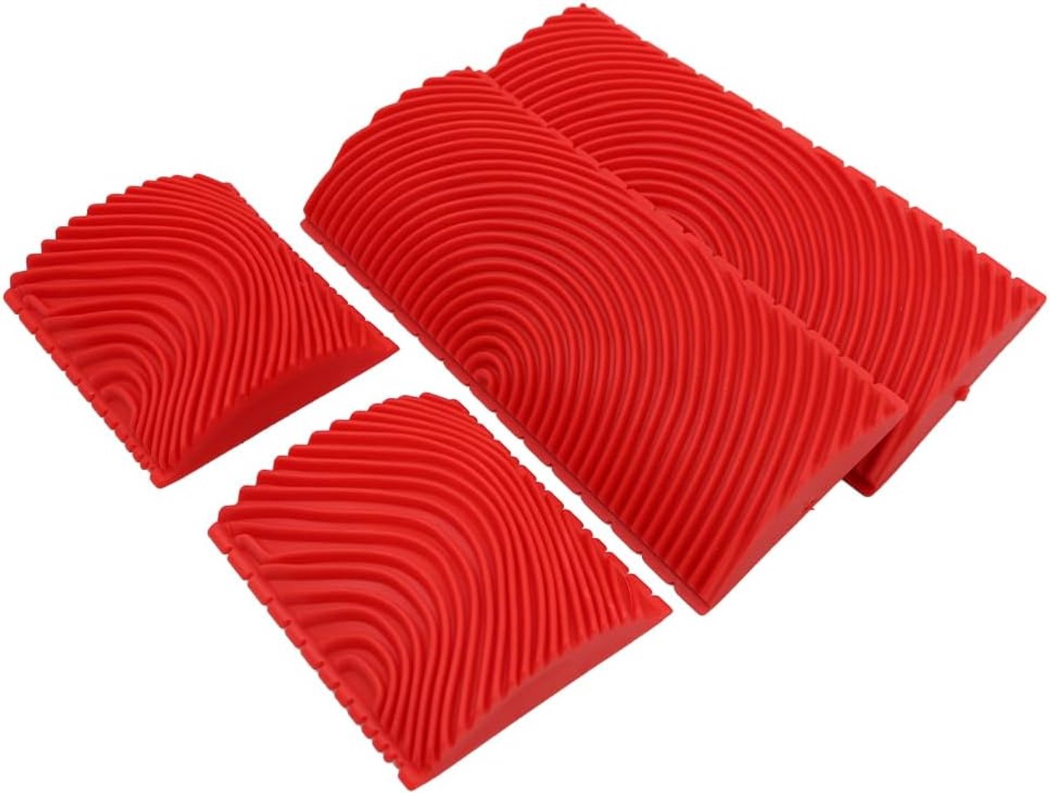 Rubber Empaistic Houtnerf Gereedschap 4 Stuks - Imitatie Houtnerf Verfroller - Duurzaam en Beschermend - ServiceTopper
