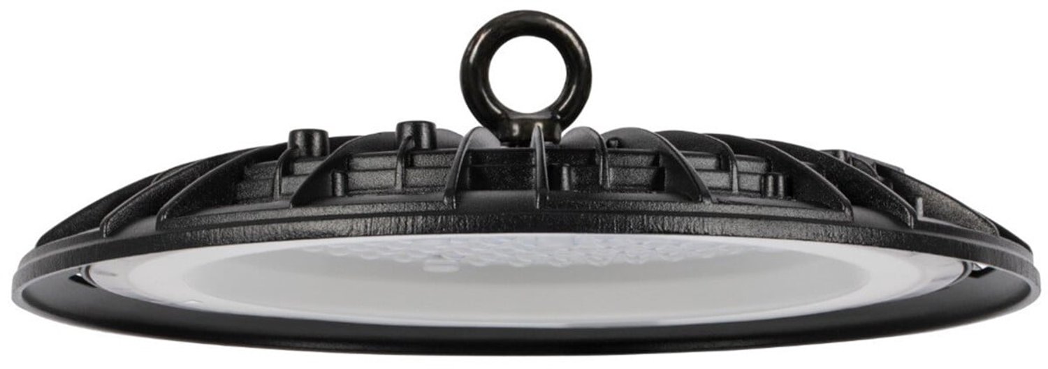 BES LED LED UFO High Bay - Agiro - 100W - Magazijnverlichting - Waterdicht IP65 - Helder/Koud Wit 6400K - Aluminium Zwart