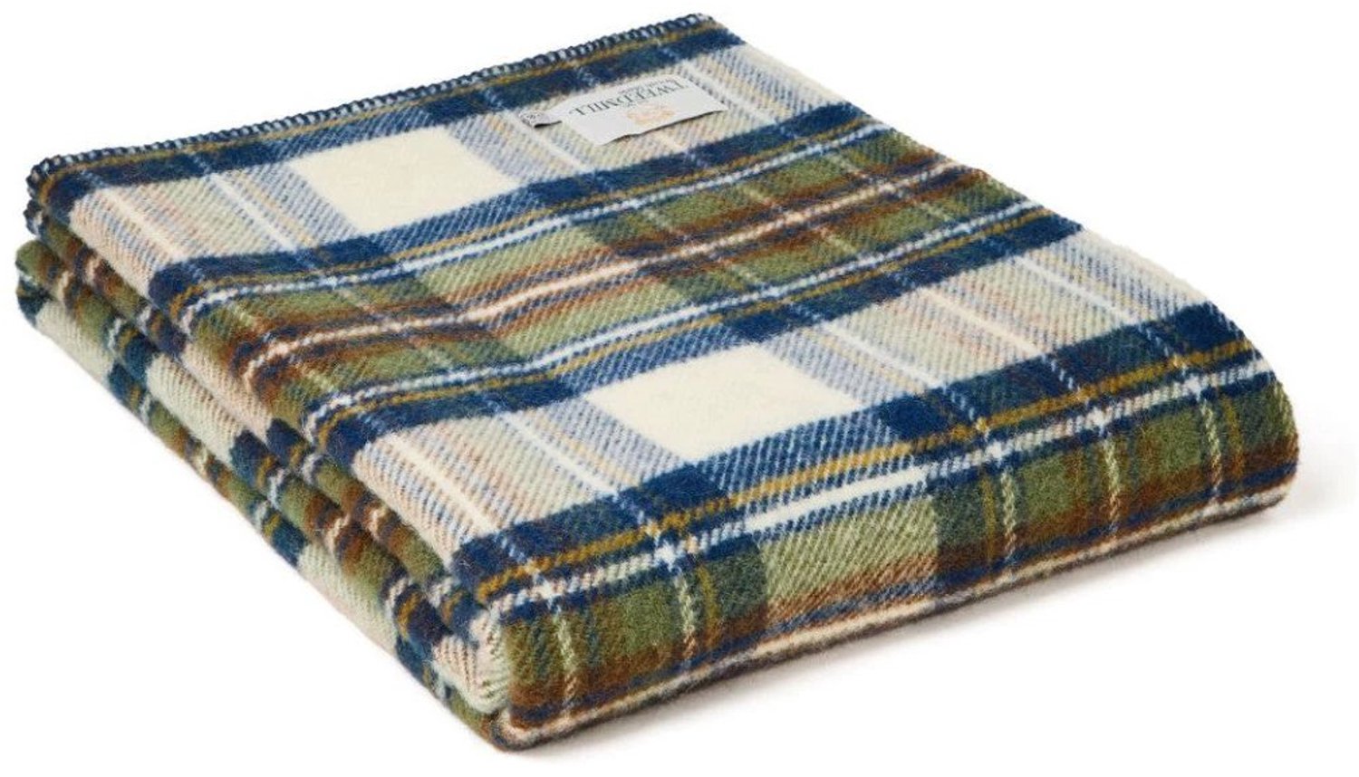 Tweedmill Plaid zonder franje Tartan Muted Blue Dress Stewart - 150x200 - Nieuw Wol - Tweedmill UK Blauw
