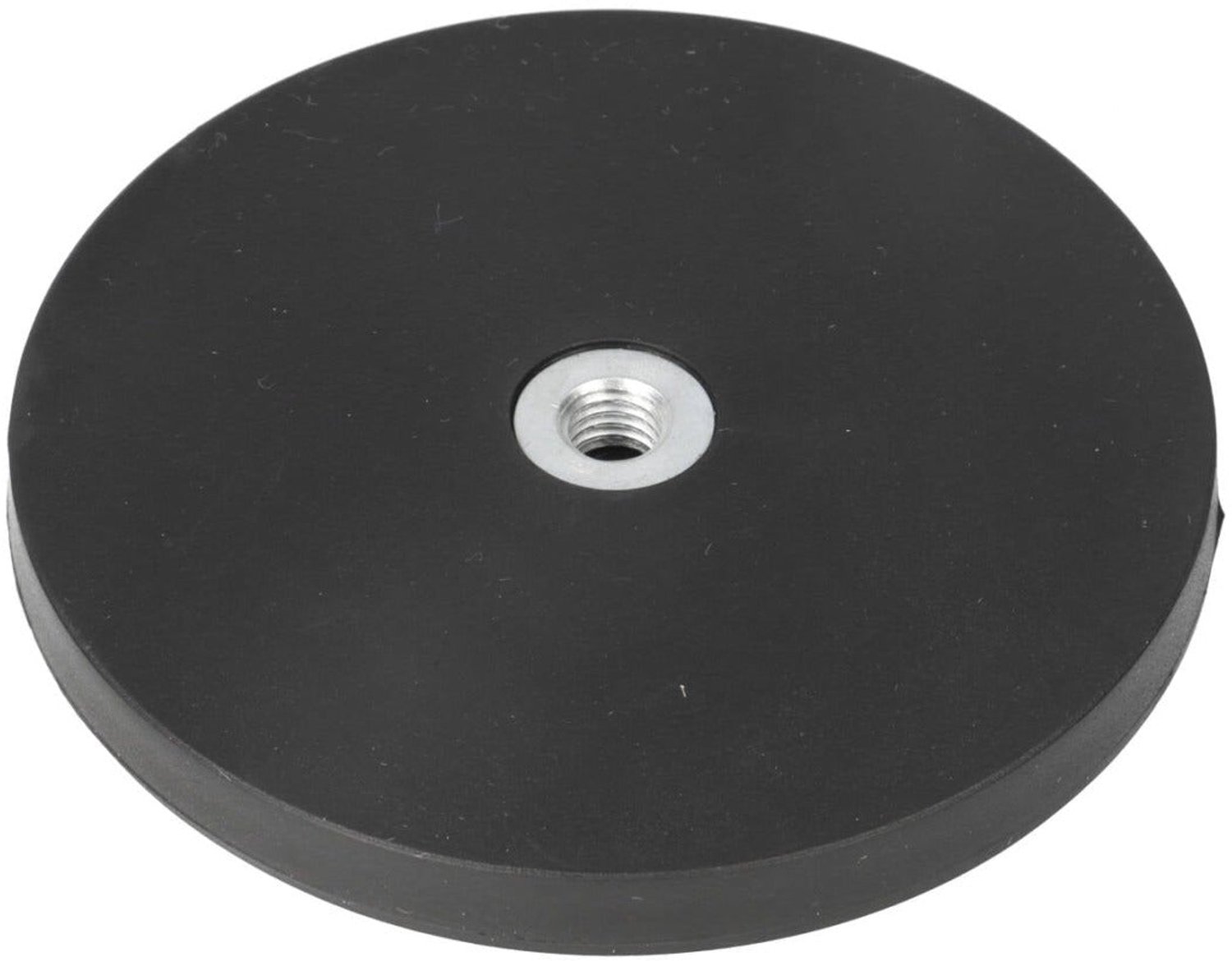 Neodymium Rubber Potmagneet Ø88 x 8,5 mm N40 inwendig schroefdraad M8