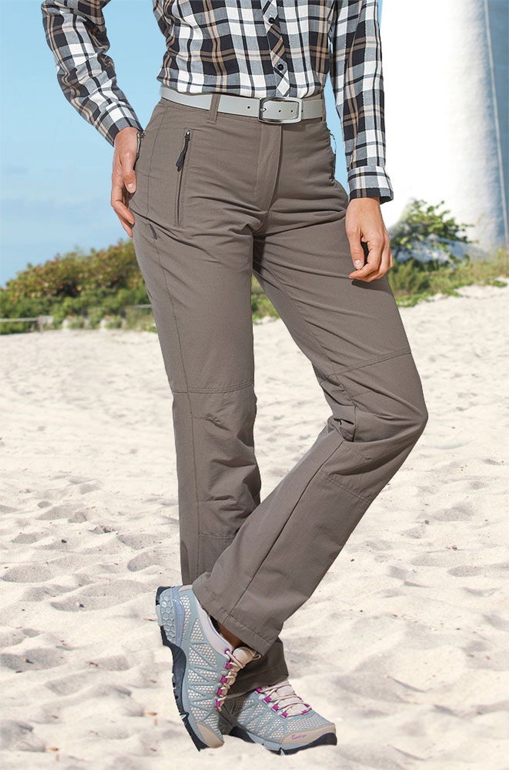 Functionele stretch-thermobroek Bruin