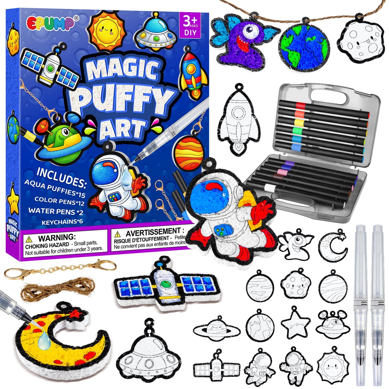 Puffy Paint Set met 15 Kleuren voor Creatieve Projecten
