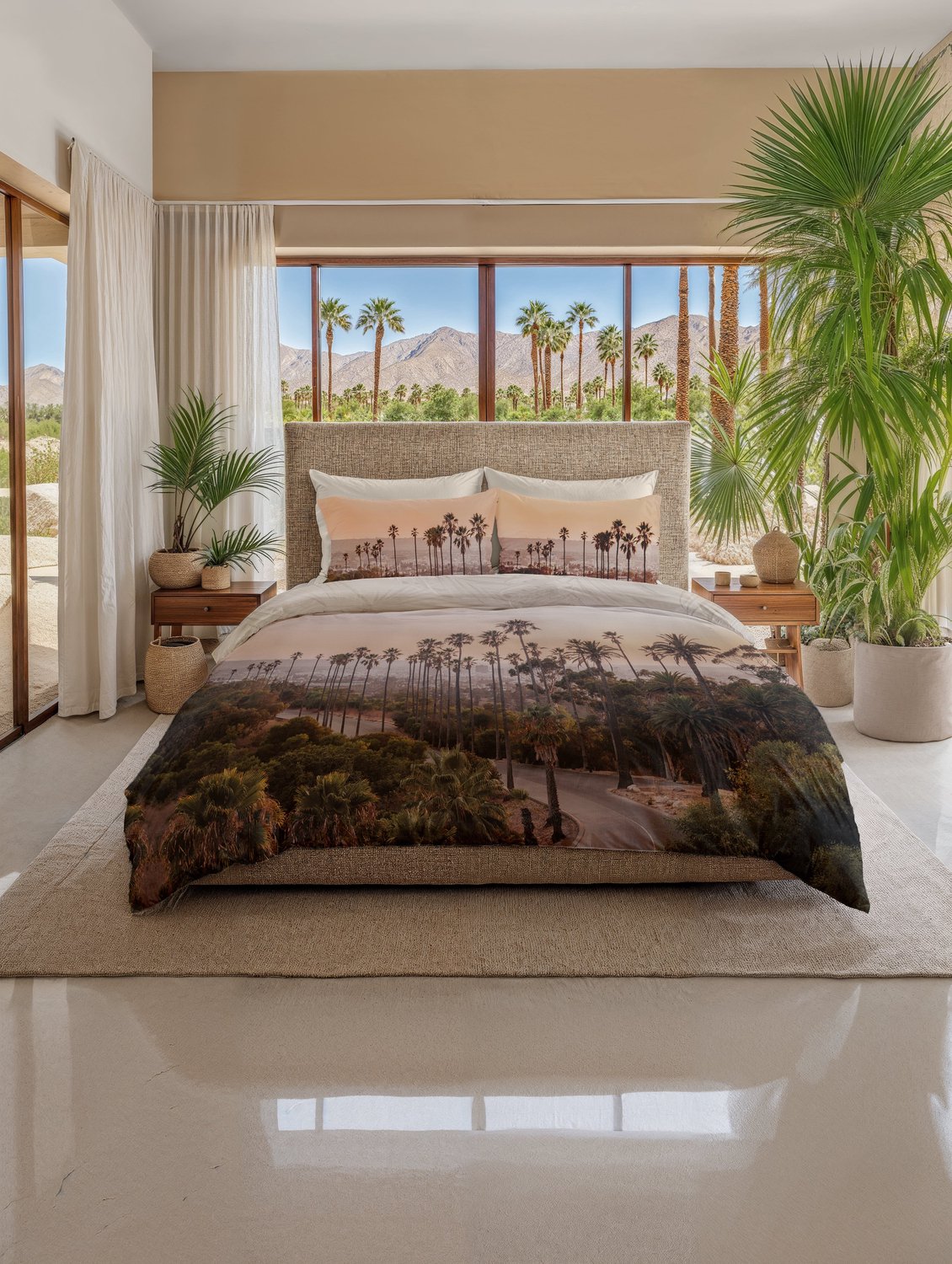 Heckettlane Dekbedovertrek Katoen Pamara - Multi - 100% Katoen - Stad - Dekbedovertrek - Palm Springs Pamara Multi