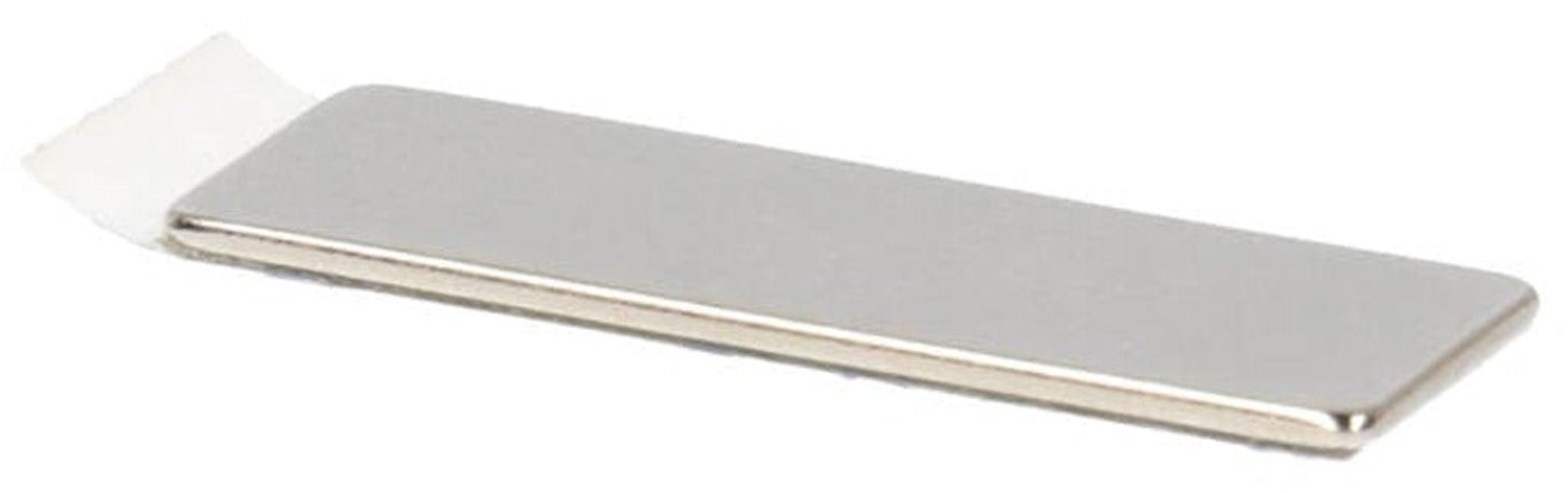 Neodymium Blokmagneet 30 x 10 x 1 mm N45 zelfklevend NiCuNi – 10 stuks