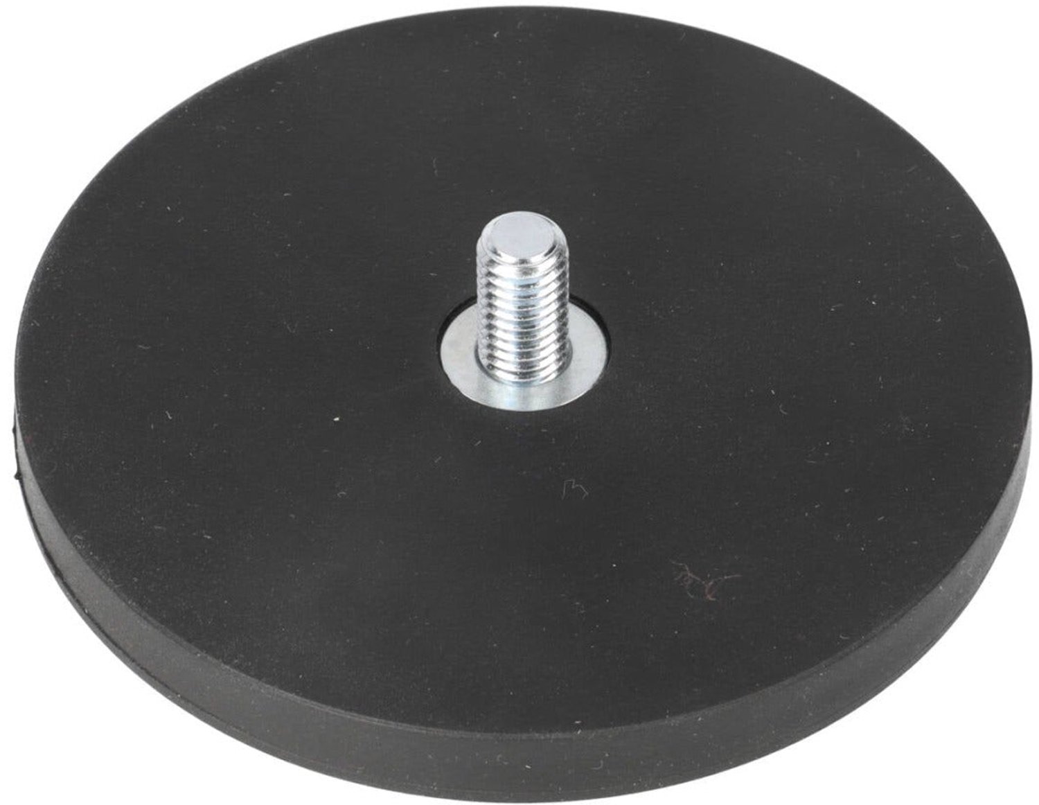 Neodymium Rubber Potmagneet Ø88 x 8,5 mm N40 draadstift M8