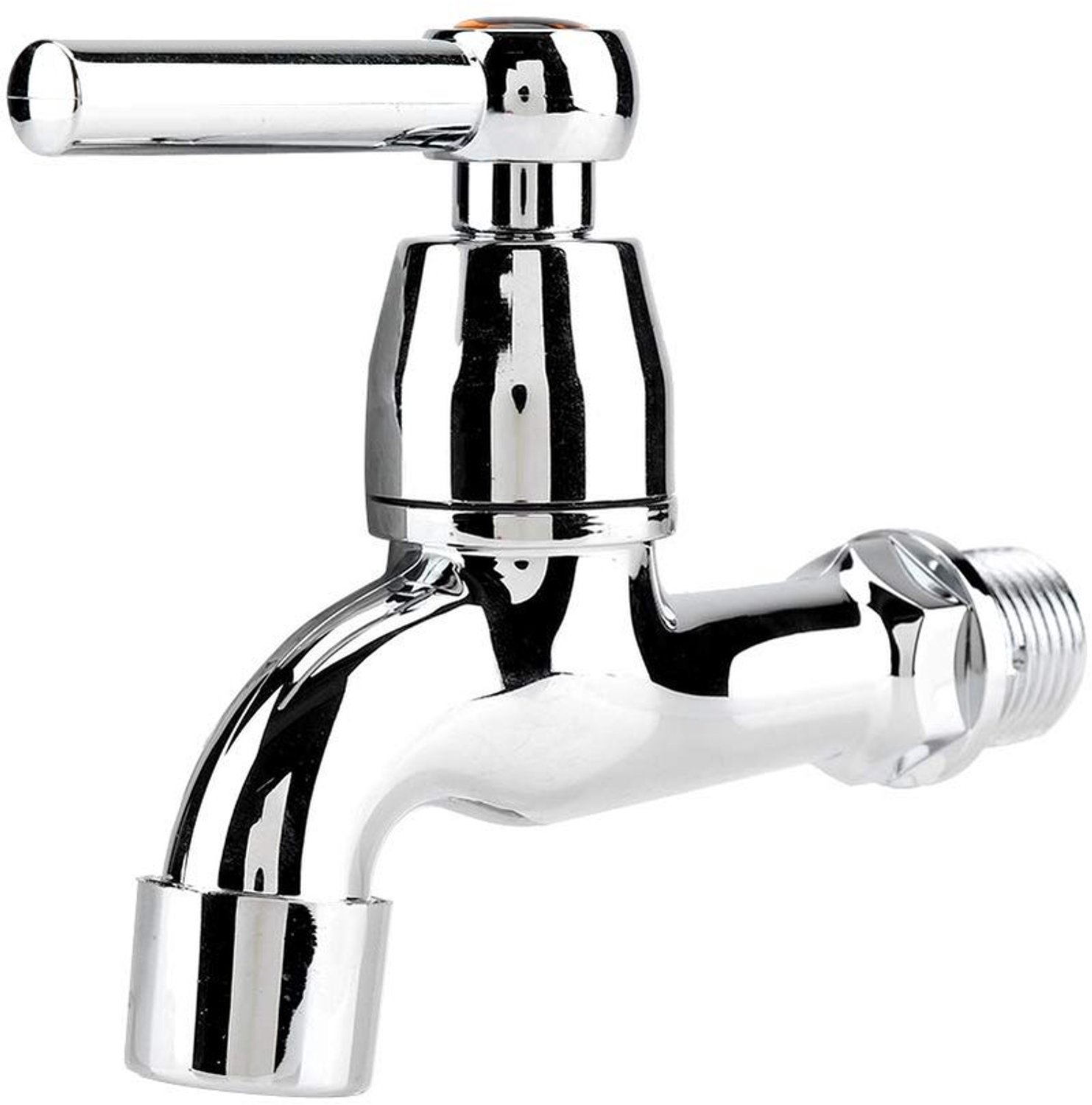 Wasbakkraan met Eenvoudige Grip - Hoogwaardige ABS - Chroom Geplateerd - Makkelijk te Installeren - Voor Keuken/Badkamer/Garten - Duurzaam en Elegant - Kraan