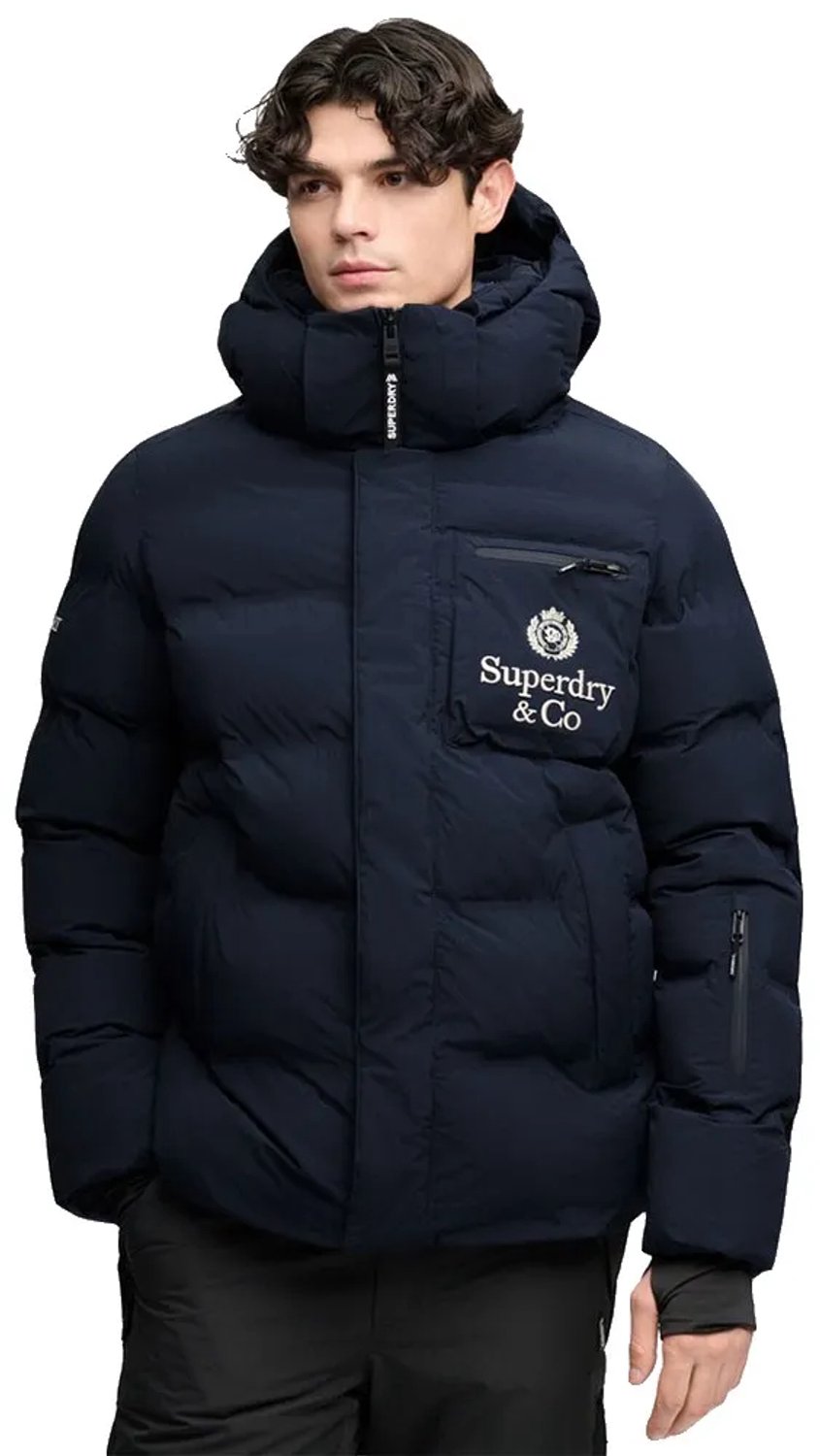 Superdry Ski Sports Padded Jas Man Marineblauw