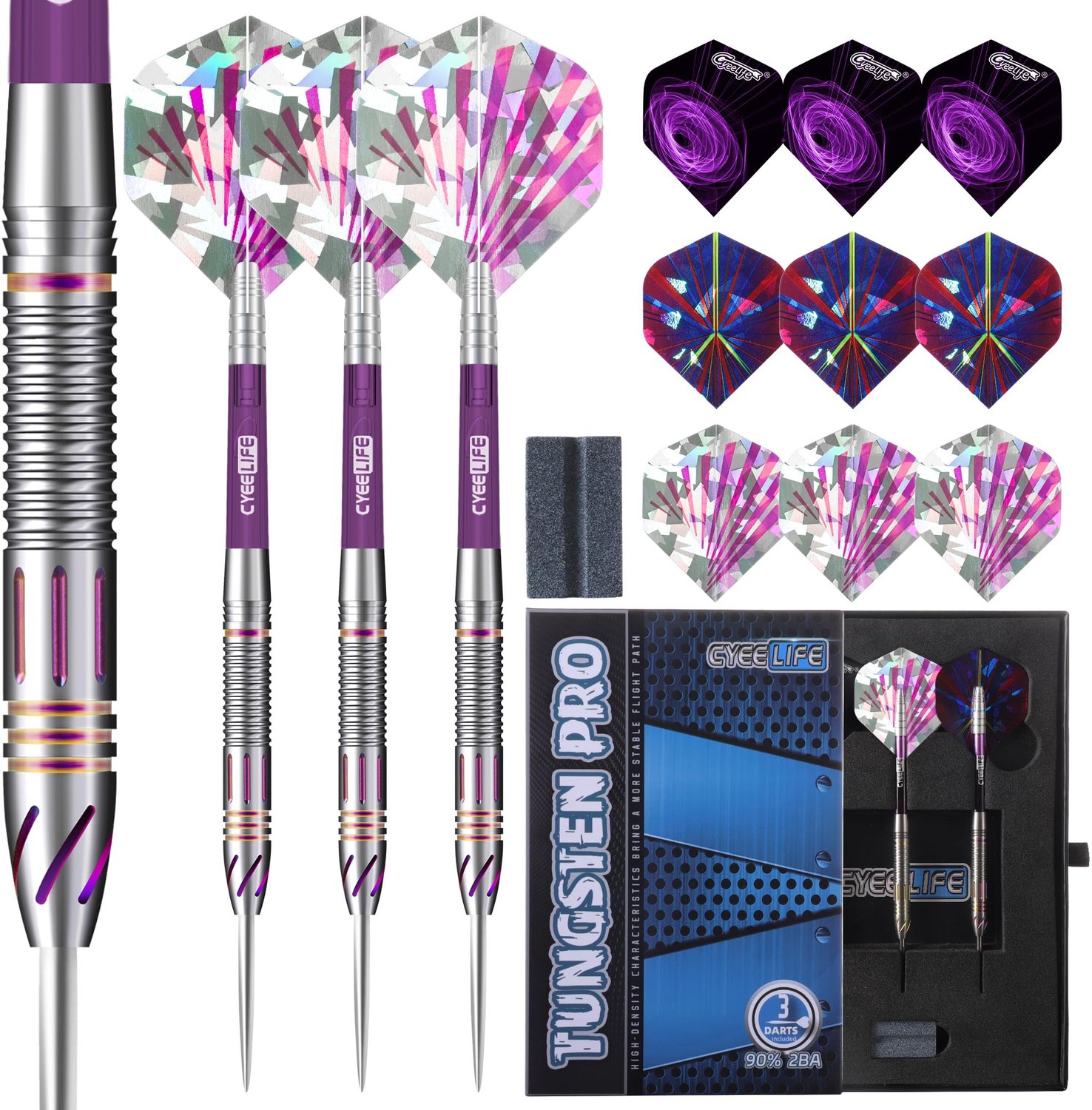 Professionele Tungsten Darts Set met Slijper