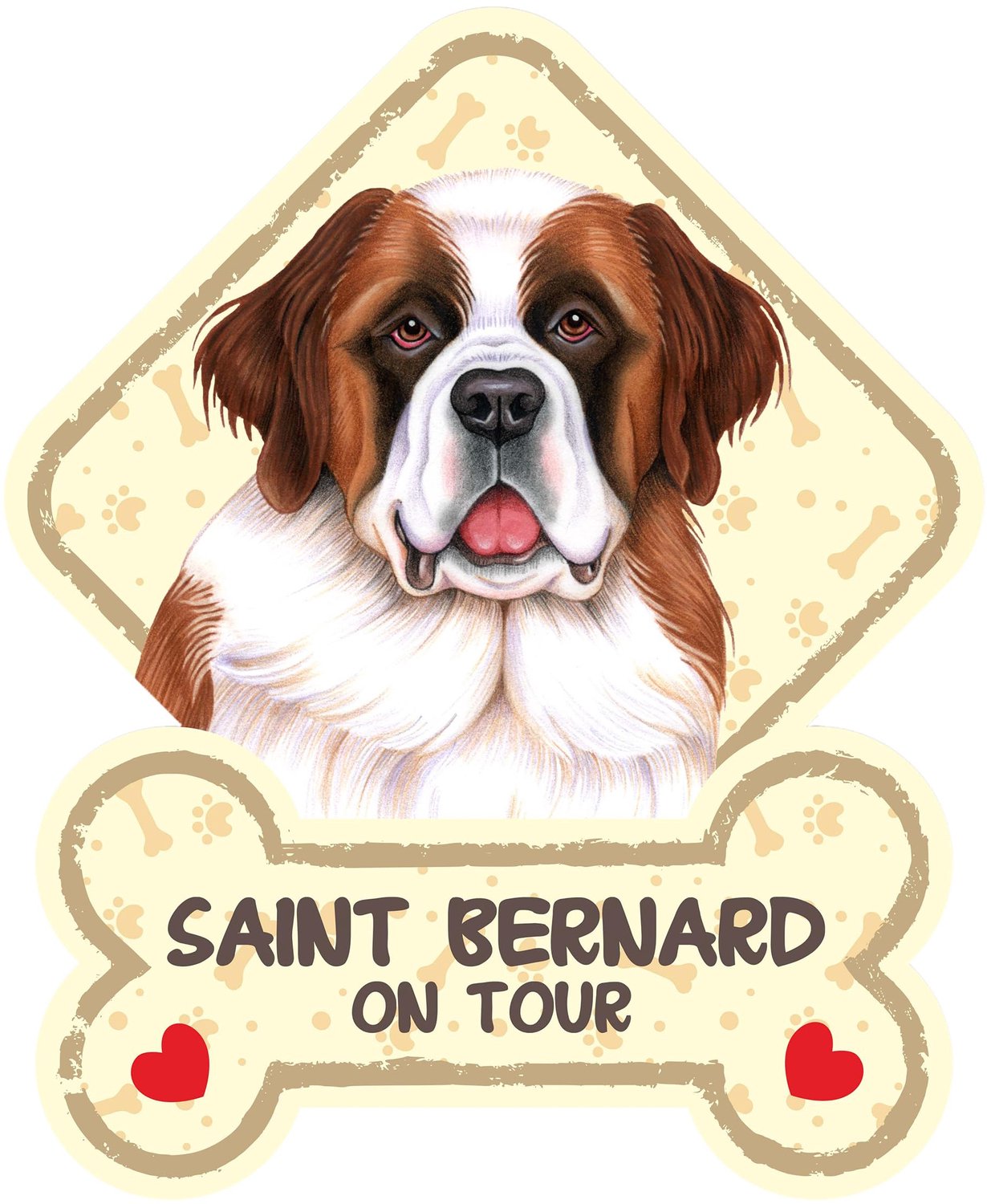 Raamstickers Hond Aan Boord - Voor Alle Voertuigen