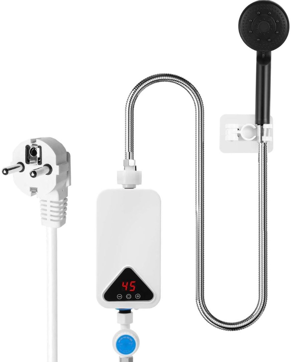 Boiler - Doorstroomverwarmer - Keukenboiler - Doorstroomboiler - Met Display - Wit en Zwart
