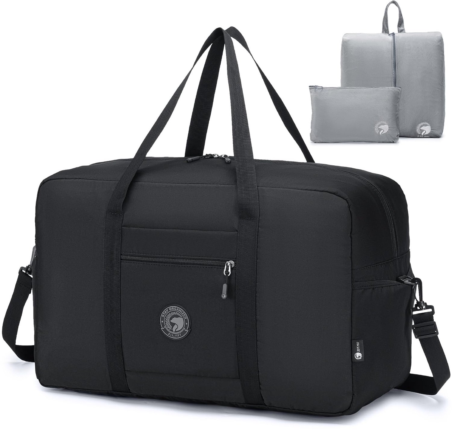 Grote Travel Bag 55x35x25 cm - Handbagage met Toilettassen en Waterafstotend Nylon